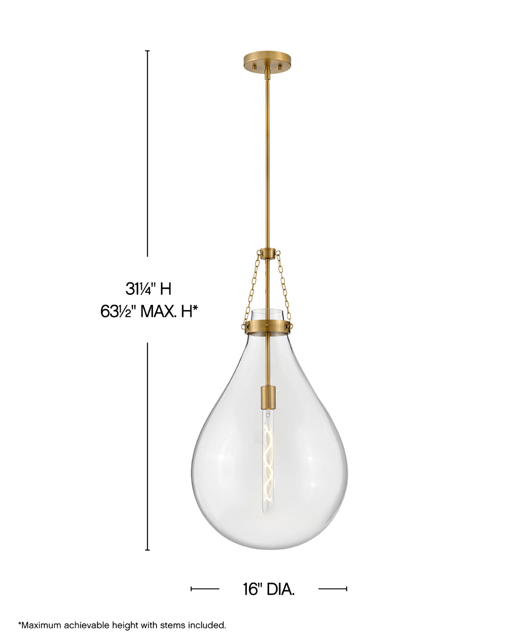 Eloise Large Pendant 46054BK