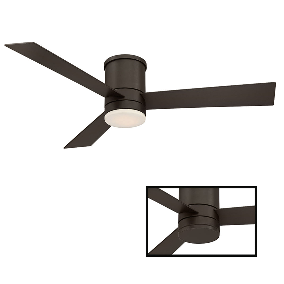 Axis 3-Blade 52" Flush Mount Ceiling Fan