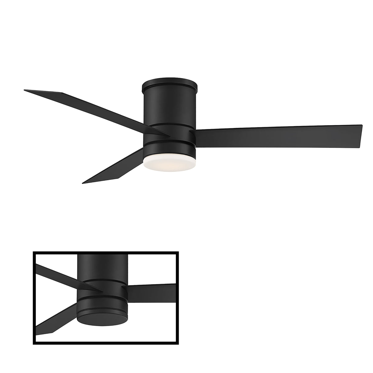 Axis 3-Blade 52" Flush Mount Ceiling Fan