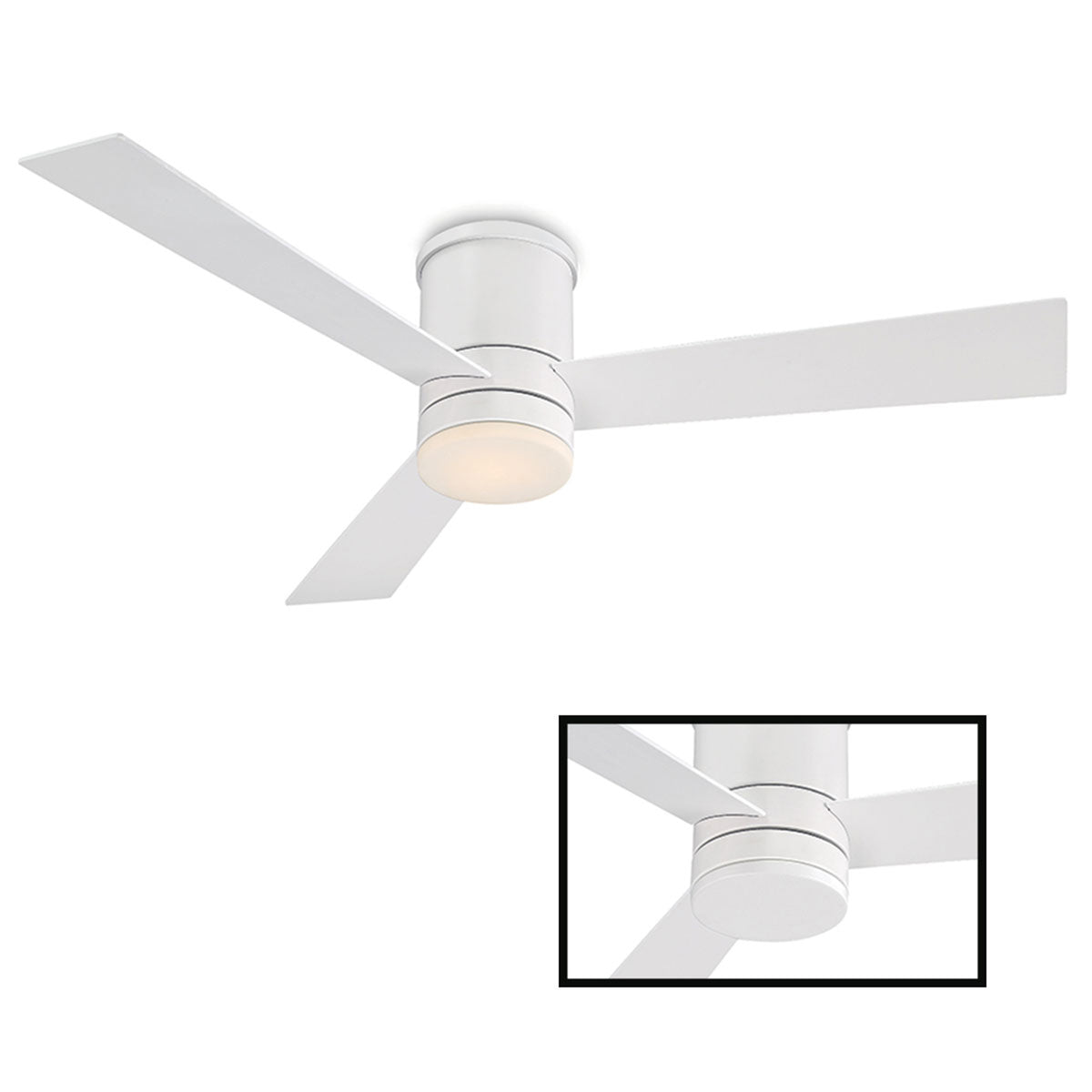 Axis 3-Blade 52" Flush Mount Ceiling Fan