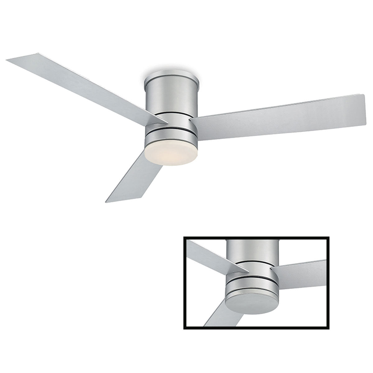 Axis 3-Blade 52" Flush Mount Ceiling Fan