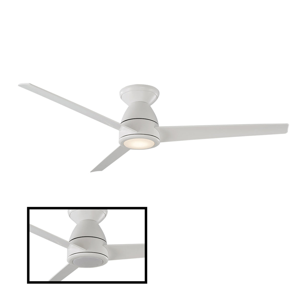 Tip Top 3-Blade 52" Flush Mount Ceiling Fan