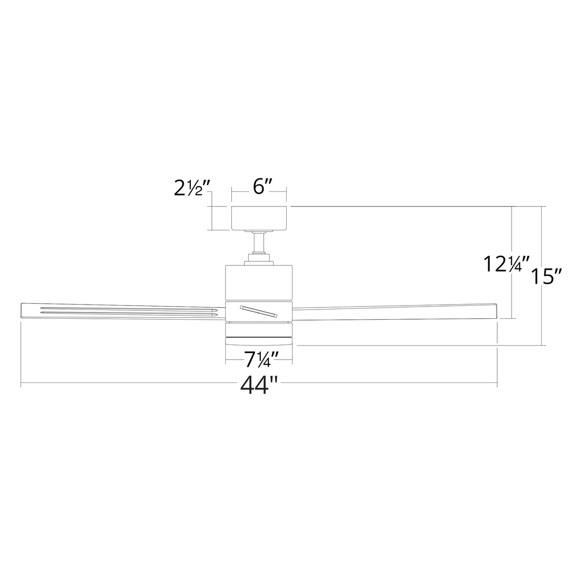 Axis 3-Blade 44" Ceiling Fan