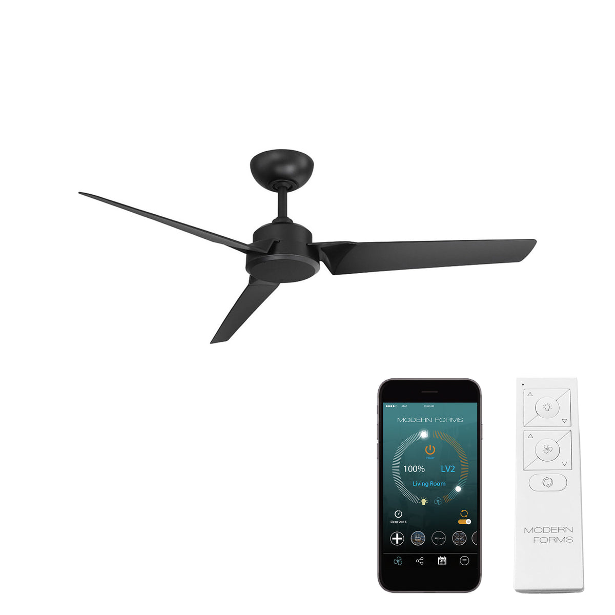 Roboto 3-Blade 52" Ceiling Fan