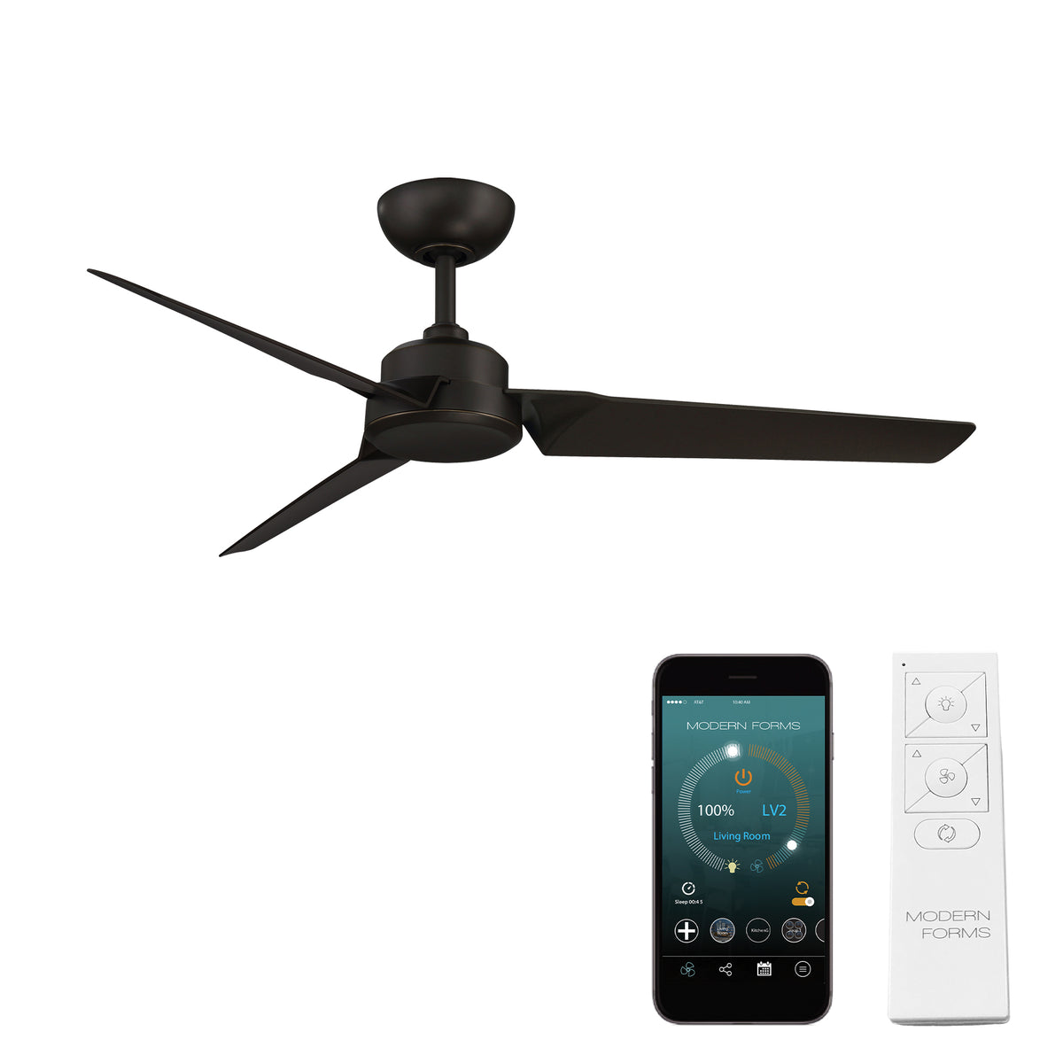 Roboto 3-Blade 52" Ceiling Fan