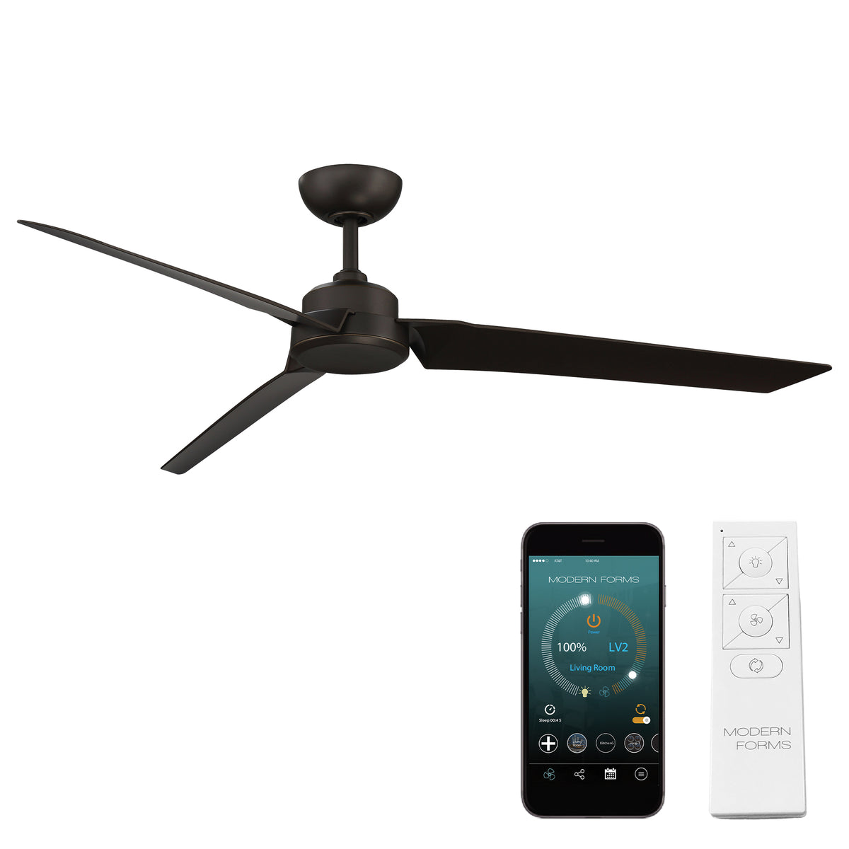 Roboto 3-Blade 62" Ceiling Fan